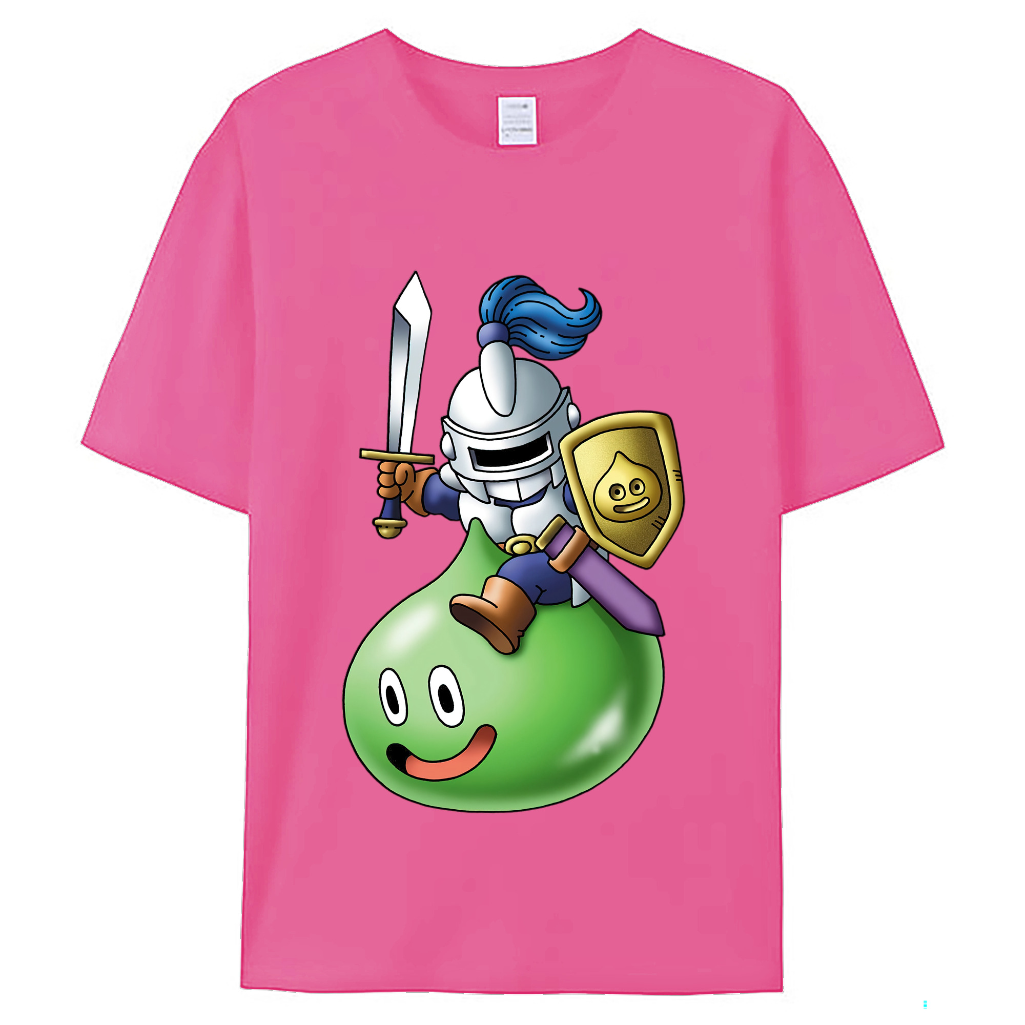 （画像用） ドラゴンクエスト Doragon Kuesuto Dragon Quest レディースカジュアルプリントTシャツ（綿100％）